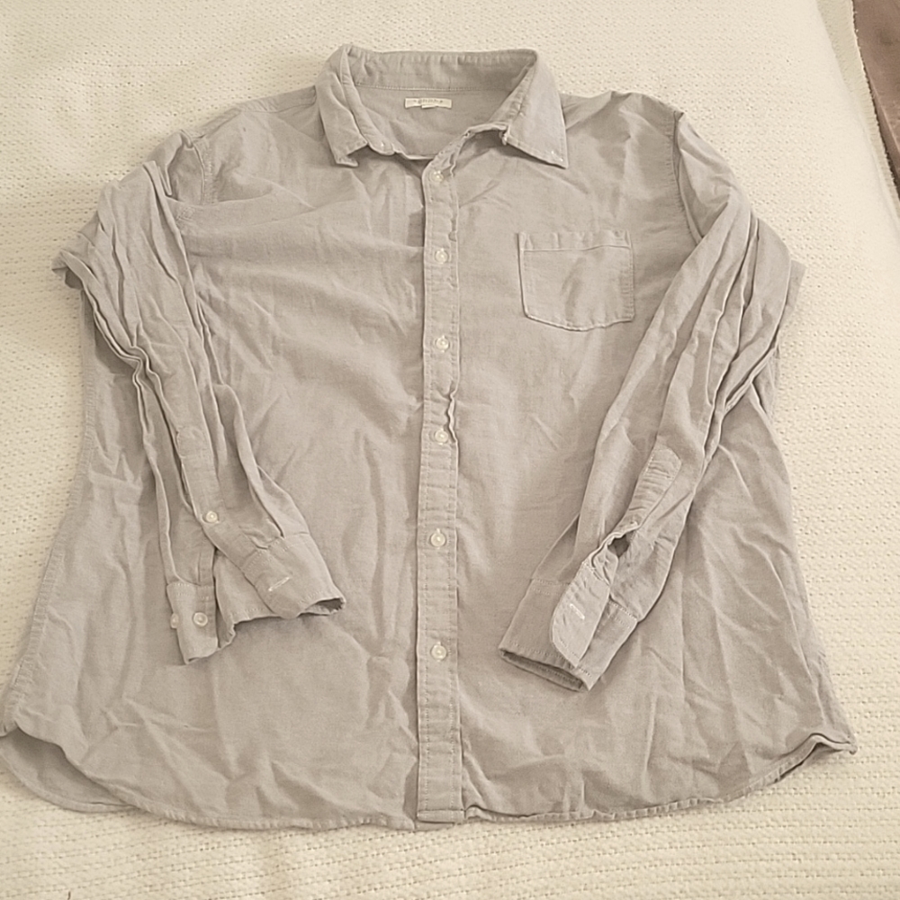 Sonoma XL 100% cotton gray button down